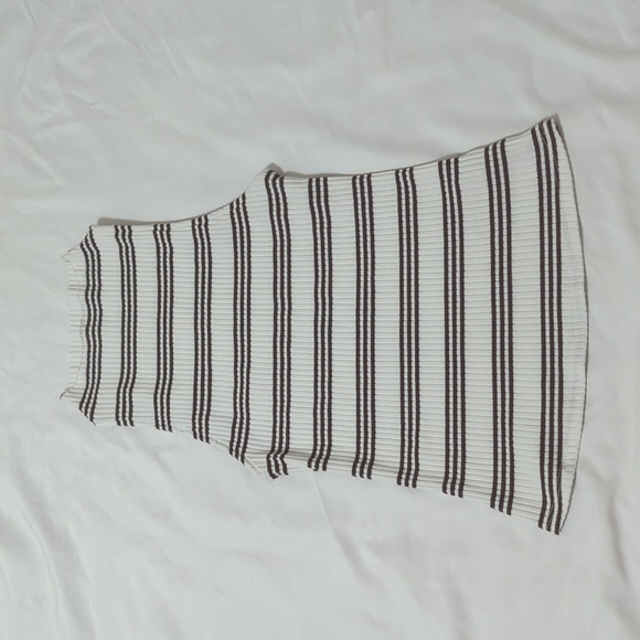 Anthropologie Maeve Mock Neck Tank, Color White/Tan Size XS - Picture 3 of 16